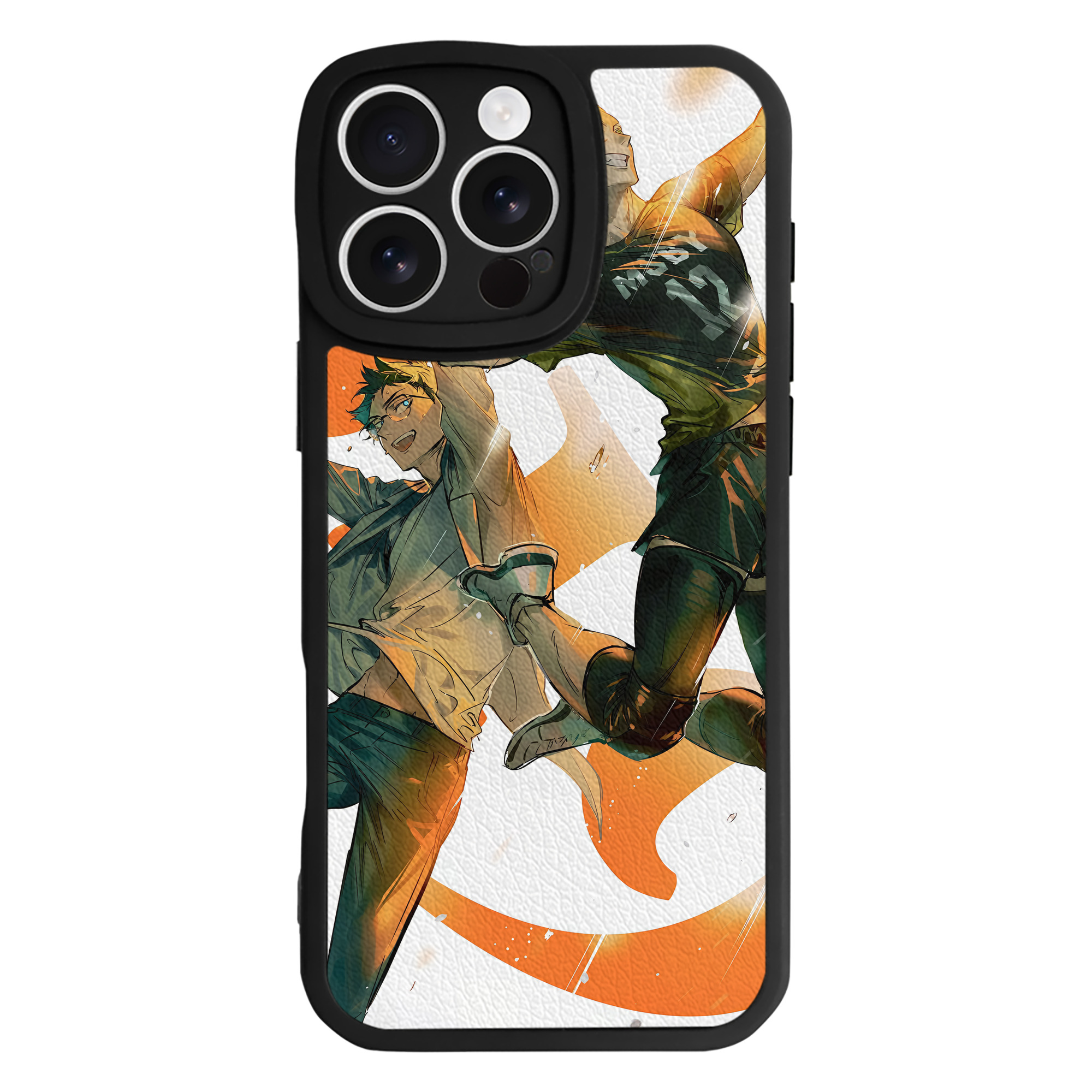 （画像用） ハイキュー!! Haikyu!! 【iPhone 16シリーズ対応】シリコンスマホケース（レザー調） 材質：シリコン
